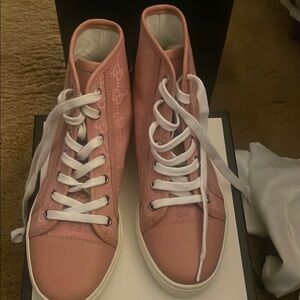 Women's Gucci Pink High-Top Sneakers